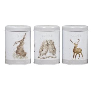 Wrendale Designs 3-Piece Tin Canister Set