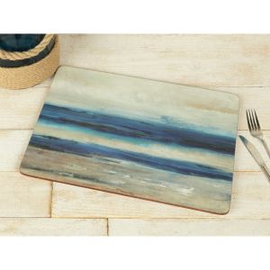 6Pk Placemat Blue Abstract