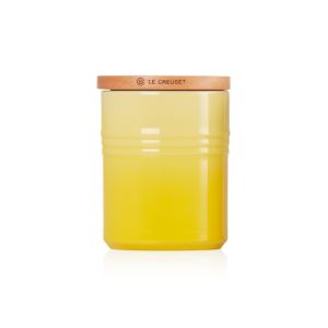 Le Creuset Medium Jar With Wooden Lid Soleil