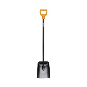 Fiskars Solid™ shovel (D-handle, metal shaft)