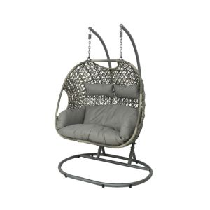 Egg Chair Double Palermo Grey