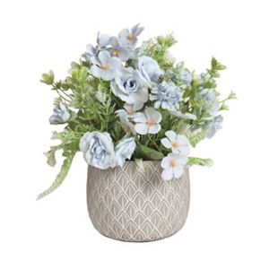 Blue Floral Pot 32cm